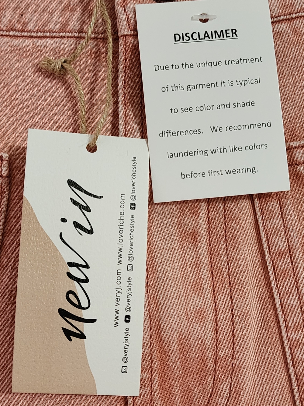 High-Waist Denim Shorts. NWT - Picture 5 of 5